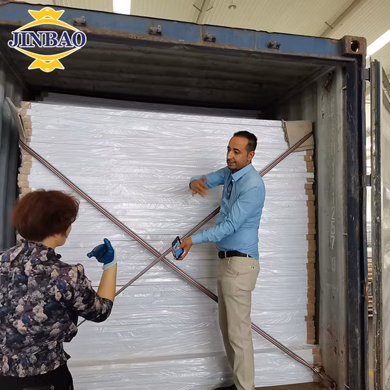 Jinbao 1220*2440*3mm Celuca branco plástico colorido placa de formulário de PVC UV